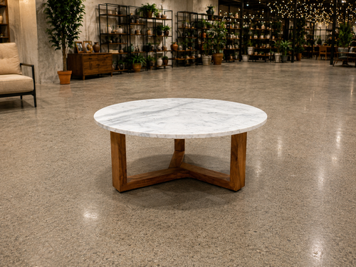 moveabl-tables-round-marble-table-white-marble-wood-warehouse-side