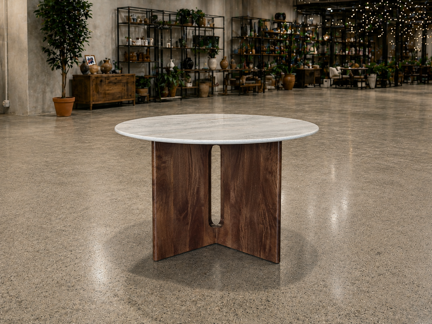 moveabl-tables-round-pedestal-table-white-marble-wood-warehouse-side